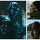 The nysterious new Black Panther; Angela Bassett as Ramonda; Lupita Nyong'o as Nakia
